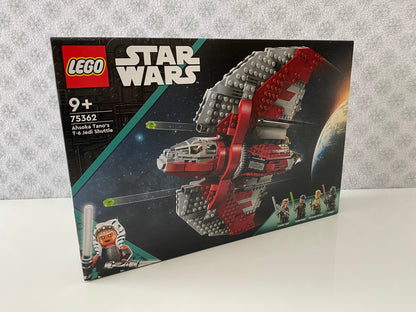 LEGO Star Wars Ahsoka Tano's T-6 Jedi Shuttle (75362), Minifiguren von Ahsoka Tano, Commander Rex und astromech-Droiden, Jedi Shuttle mit aufklappbaren Cockpits und ausklappbaren Flügeln, federunterstützte Shooter, 544 Teile.