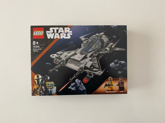 LEGO Star Wars Snubfighter der Piraten (75346) Set mit Minifiguren eines Piratenkapitäns und eines Piratenpiloten. Detailreicher Snubfighter mit anpassungsfähigen Flügeln und cockpit für eine Minifigur. Baubare Modellkulisse der Star Wars Galaxis. 366 Teile für spannende Nachbildungen aus der Saga.