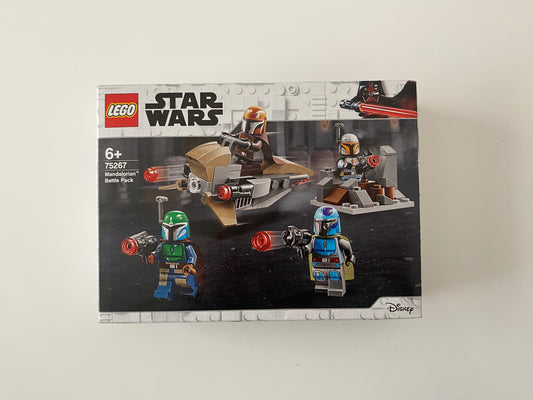 LEGO Star Wars Mandalorian Battle Pack (75267) Set mit vier Mandalorianer Minifiguren und zwei baubaren Speedern. 102 Teile für spannende Nachbildungen aus der Saga.