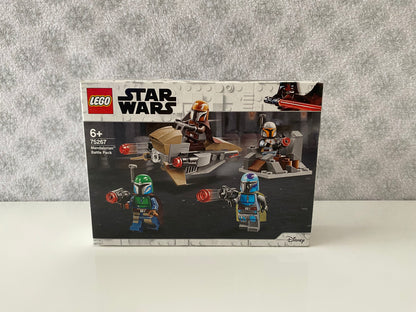 LEGO Star Wars Mandalorian Battle Pack (75267) Set mit vier Mandalorianer Minifiguren und zwei baubaren Speedern. 102 Teile für spannende Nachbildungen aus der Saga.