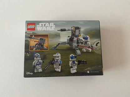 LEGO Star Wars 501st Clone Troopers Battle Pack (75345) Set mit vier 501st Clone Troopers Minifiguren und baubarer Geschützstellung. 285 Teile für spannende Nachbildungen aus der Saga.