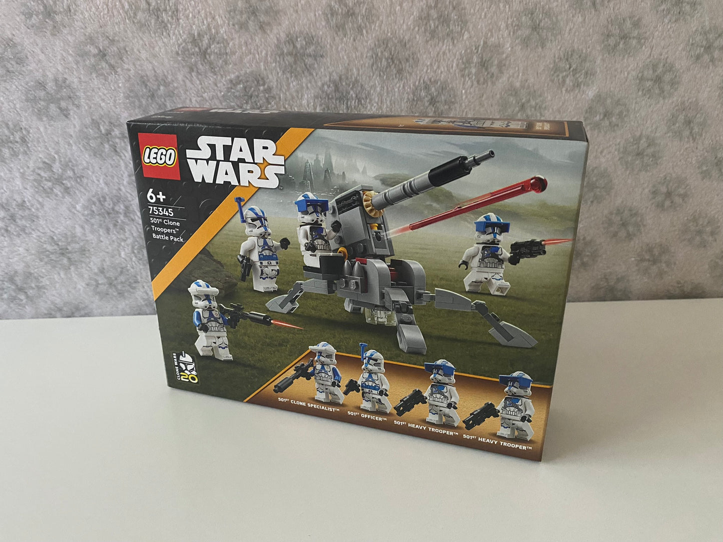 LEGO Star Wars 501st Clone Troopers Battle Pack (75345) Set mit vier 501st Clone Troopers Minifiguren und baubarer Geschützstellung. 285 Teile für spannende Nachbildungen aus der Saga.