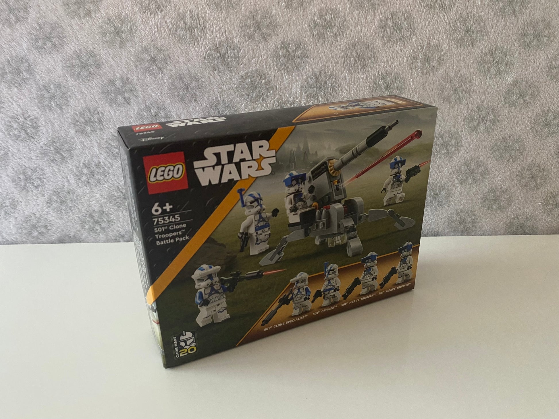 LEGO Star Wars 501st Clone Troopers Battle Pack (75345) Set mit vier 501st Clone Troopers Minifiguren und baubarer Geschützstellung. 285 Teile für spannende Nachbildungen aus der Saga.