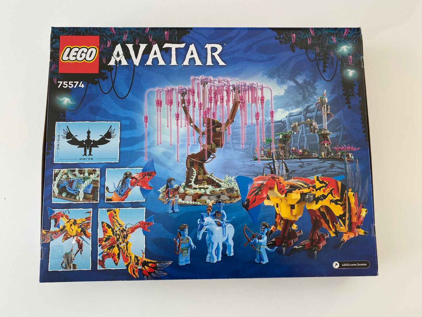 LEGO Avatar Toruk Makto und der Baum der Seelen (75574), detailgetreuer Baum der Seelen, Minifiguren von Jake Sully, Neytiri, Mo'at und Tsu'Tey, beweglicher Toruk Makto.