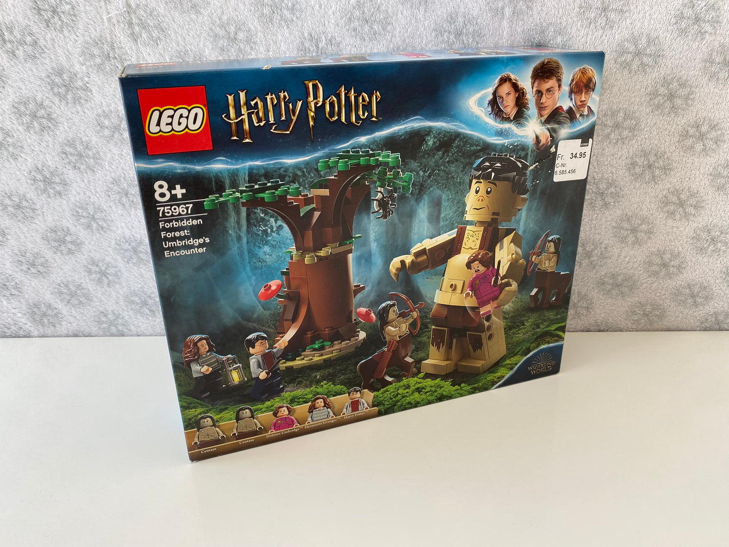 LEGO Harry Potter Der Verbotene Wald: Begegnung mit Umbridge (75967), Minifiguren von Harry Potter, Hermine Granger und Dolores Umbridge, Zentauren-Figuren, bewegliche Grawp-Figur, detaillierter Verbotener Wald mit baubarem Baum und versteckten Accessoires, 253 Teile.